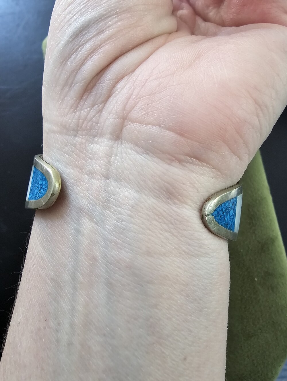 Vintage Alpaca Mexico Silver Cuff Bracelet - Picture 4 of 6